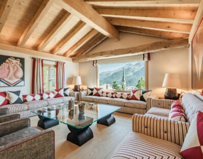 Central Ski Chalet with Sauna / Hammam, Gym & Cinema Room in St Moritz