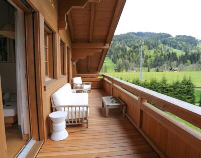 5 Bedroom Gstaad Panoramic Chalet with Elevator, Fireplace & Hammam