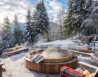 Iconic Ski Catered Chalet with Pool, Jacuzzi, Sauna & Cinema in the Secluded Location of Les Gets