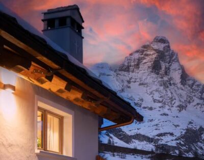 Stunning Central Self-catered Chalet with Incredible Spa Facilities & Views of the Matterhorn