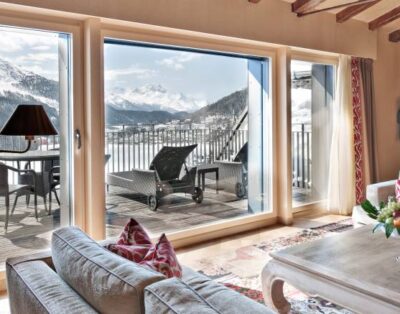 Luxury B&B Apartment with 5* Spa in St Moritz, Switzerland