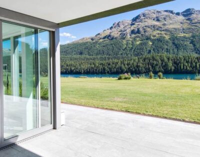 Amazing Central Catered Apartment with Hot tub, Firplace & Mountain views in St Moritz