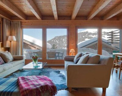 Catered Central Ski Chalet for 6 Guests, with Fireplace, in Verbier – 4 Vallees